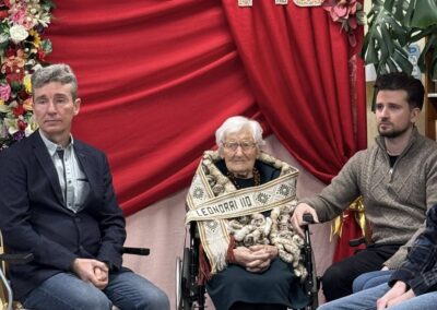 On her 110th birthday in 2026. (Source: Facebook / Indrė Stalnionienė)