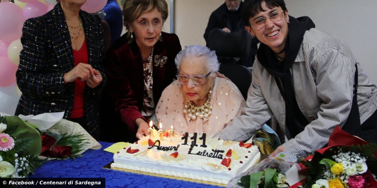 Luigia Mercalli, the Oldest Person in Sardinia, Italy, Turns 111
