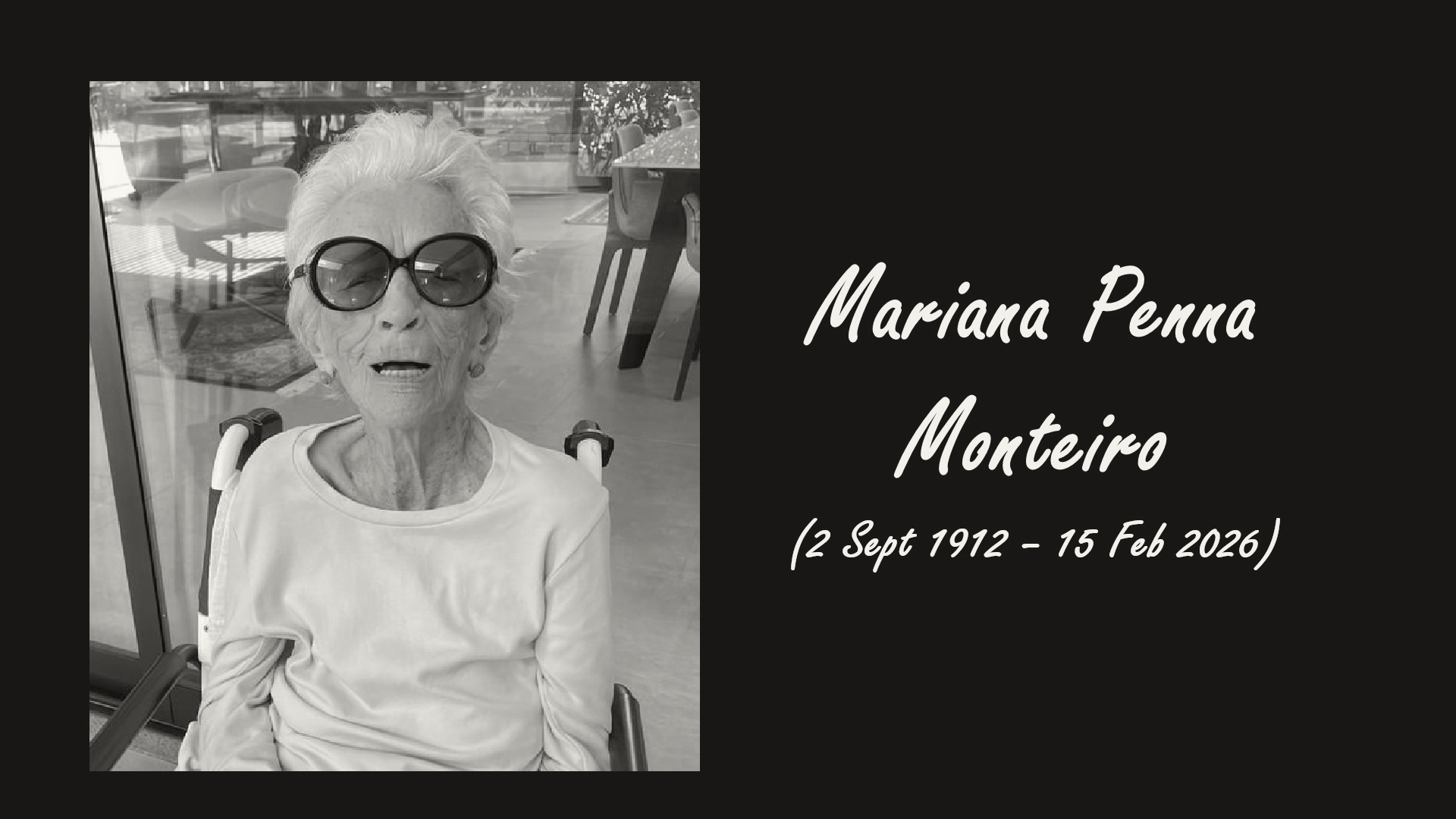 Brazilian Woman Mariana Penna Monteiro Dies at 113