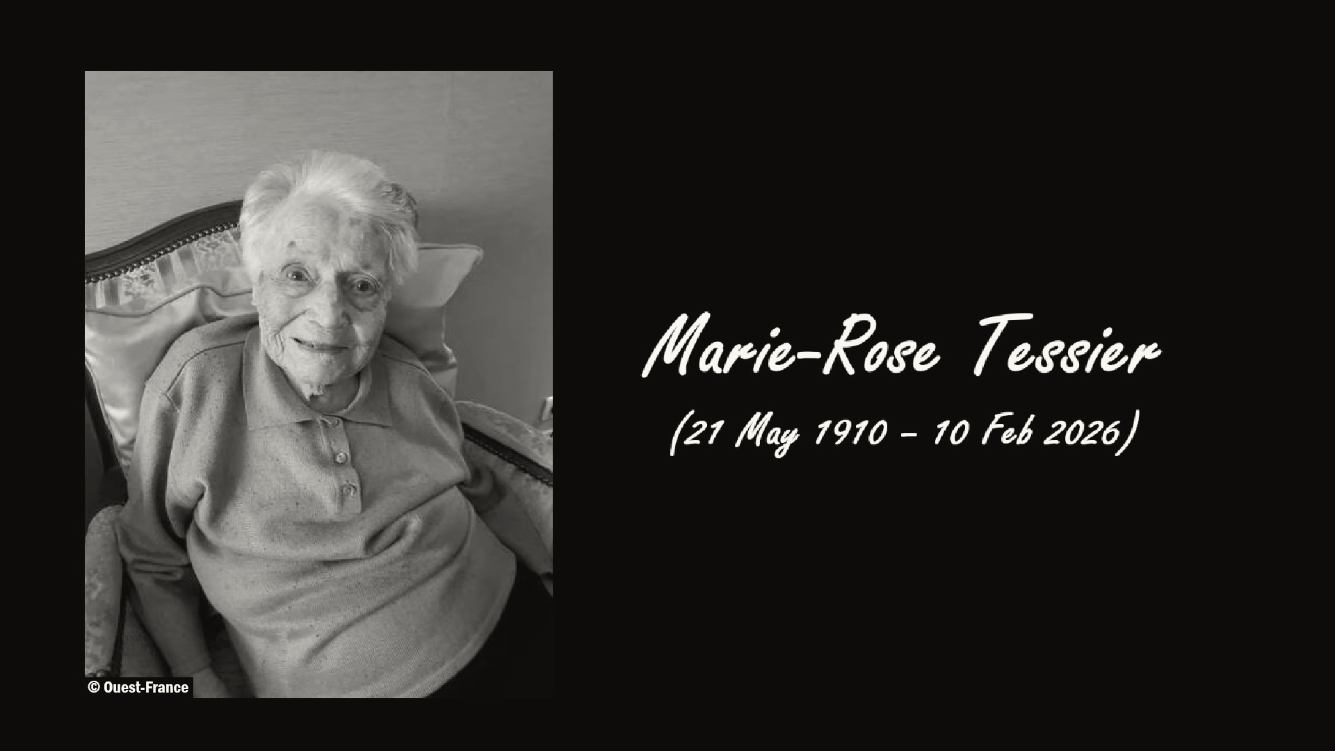 Marie-Rose Tessier, World’s Second-Oldest Person, Dies at 115