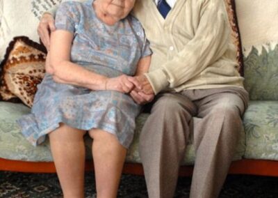 At 109, with his wife, aged 102. (Source: Daily Mail).