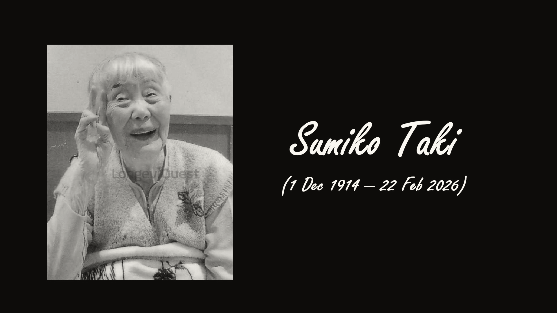 Sumiko Taki, the Oldest Person in Aichi, Japan, Dies at 111