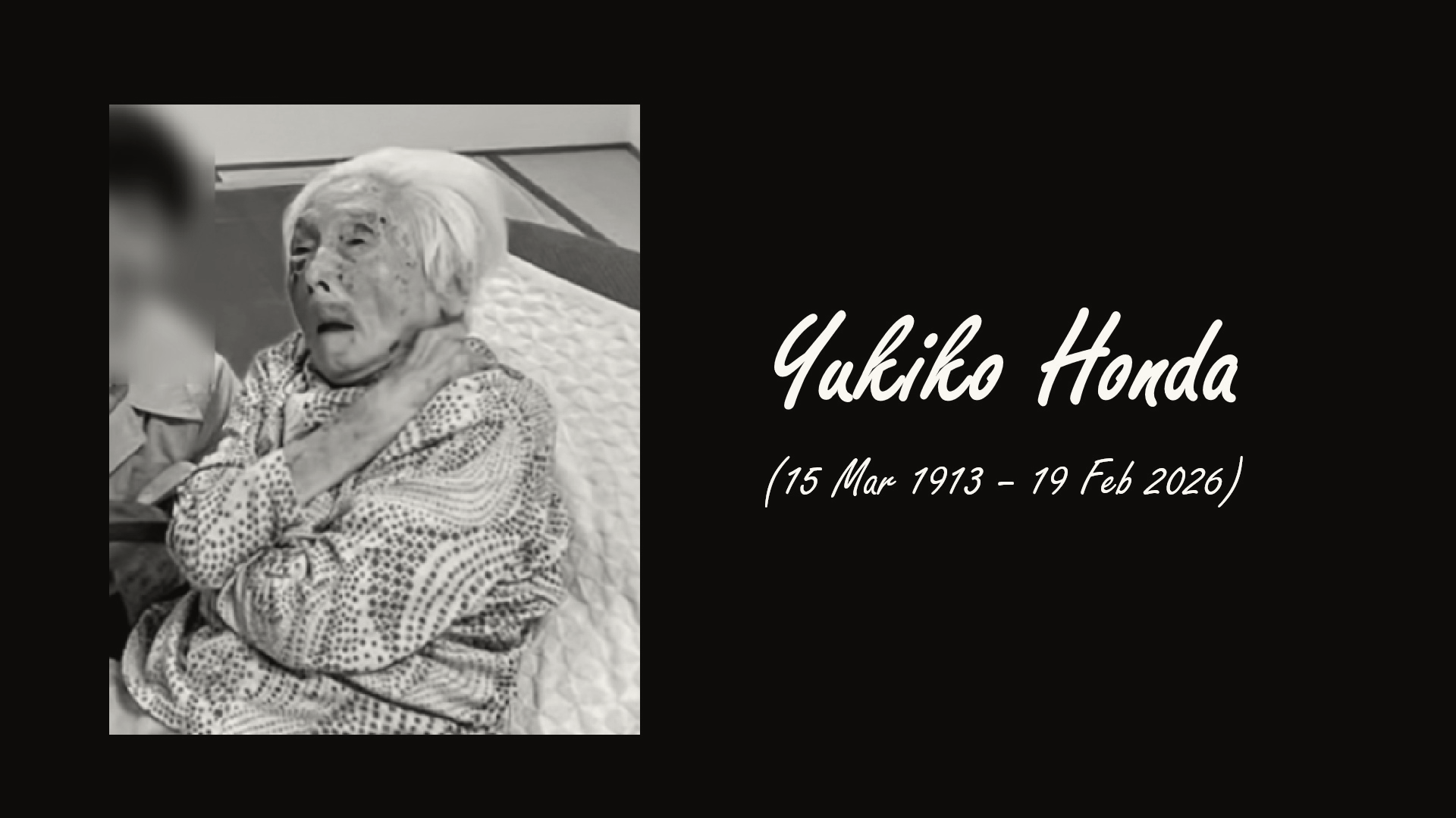 Yukiko Honda, the Oldest Person in Okayama, Japan, Dies at 112