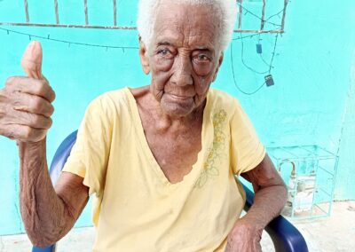 In January 2022, aged 105. (Source: Facebook / Caucasia al dia TV)