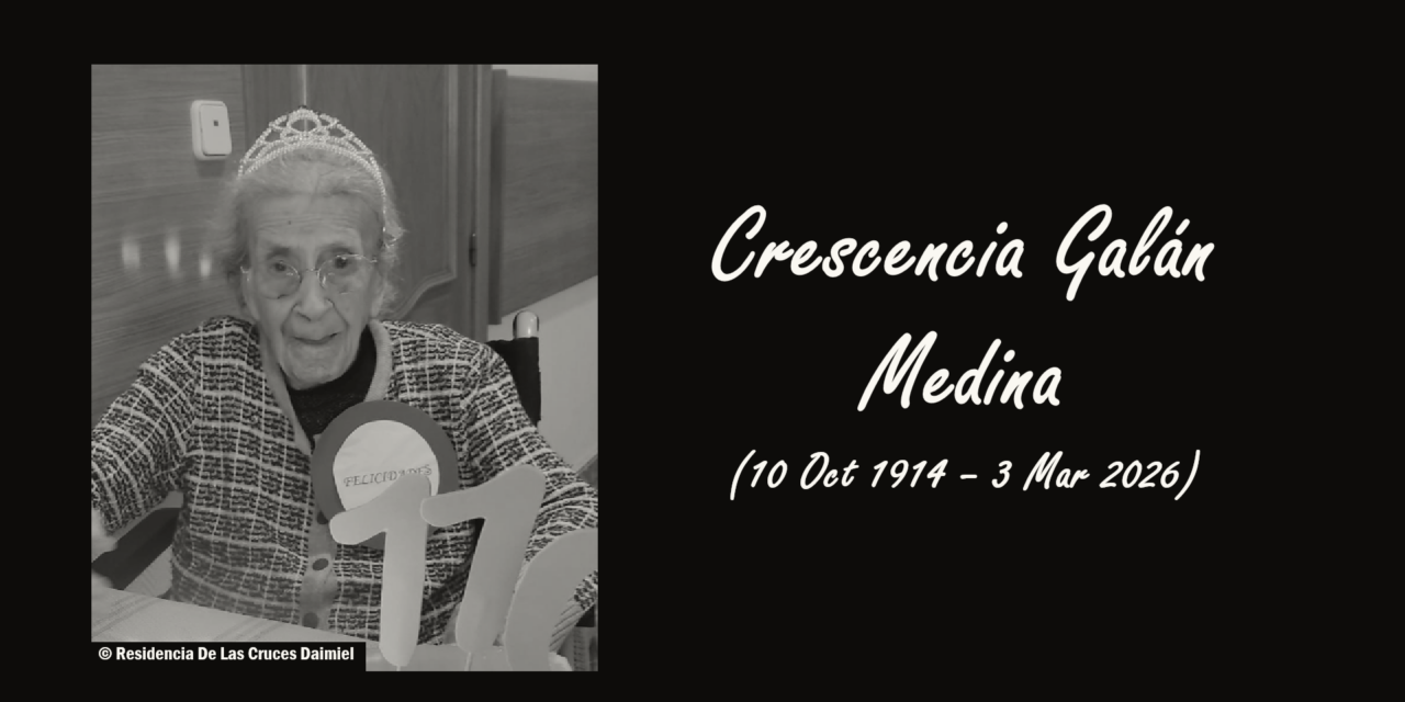 Spanish Woman Crescencia Galán Medina Dies at 111
