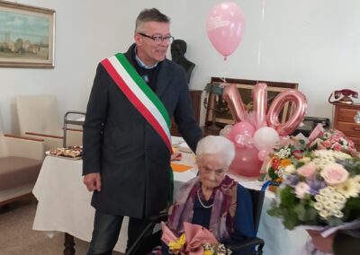 On her 110th birthday in 2026. (Source: Facebook / Massimo Barbujani)