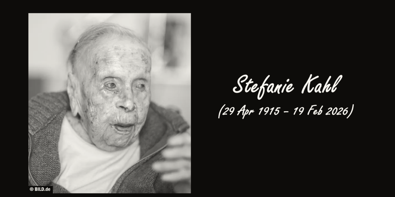 German Woman Stefanie Kahl Dies at 110