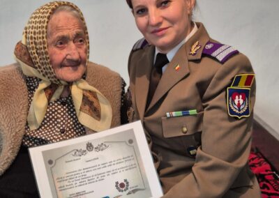 On her 109th birthday in 2025. (Source: dcvp.mapn.ro)