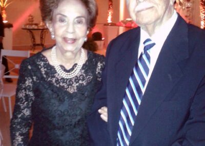 In 2012, at age 94 with her brother, Brenno, age 102.