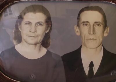 With her husband Joaquim Nardelli.
