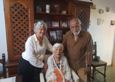 In April 2026, Matilde with her children, Ana and Erich. (Source: Courtesy of the family).