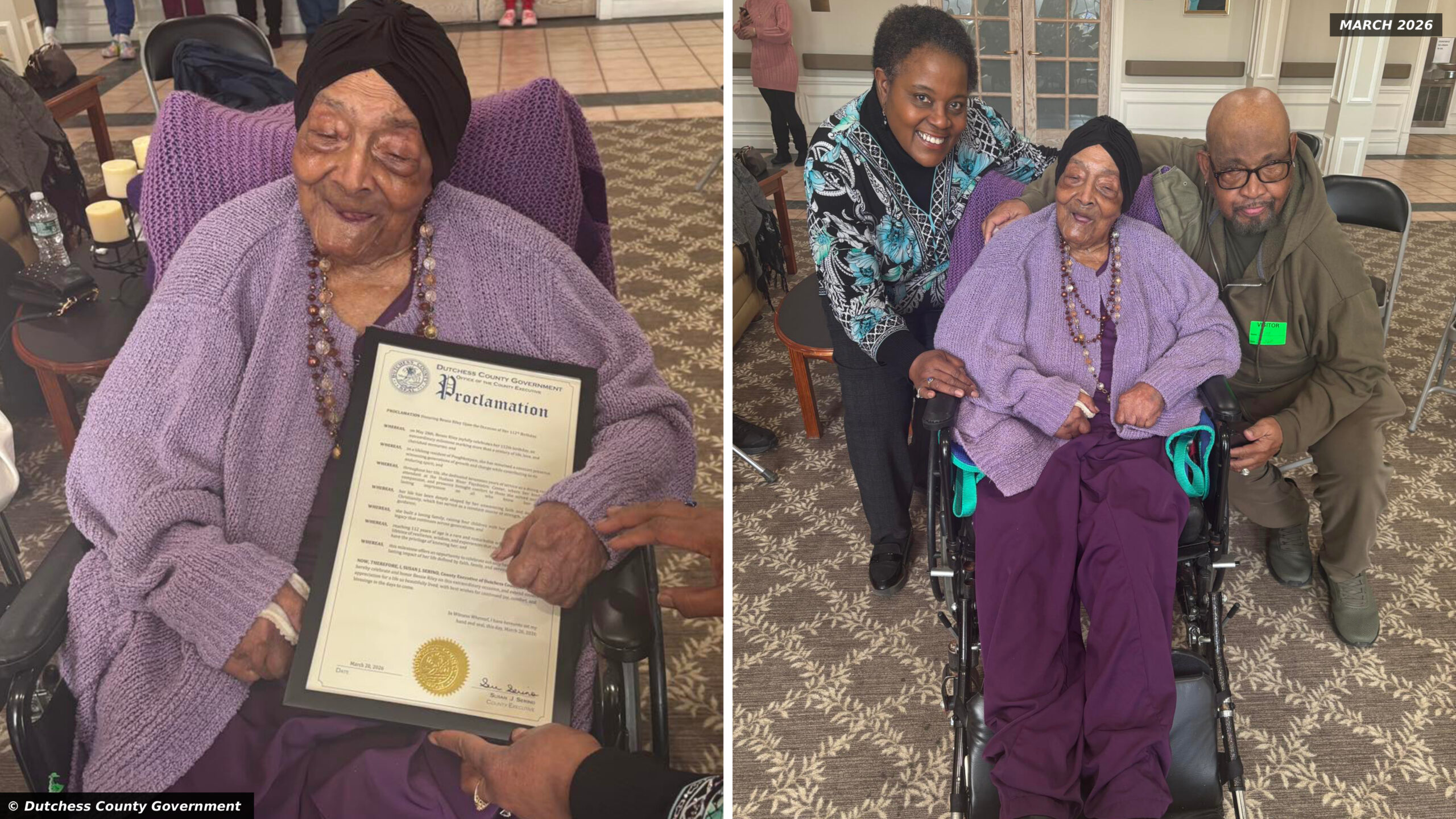 New York Woman Bessie Riley Turns 112