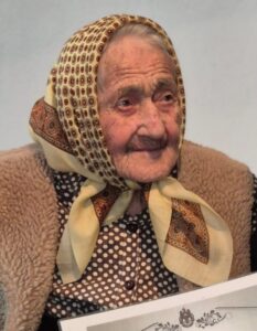 On her 109th birthday in 2025. (Source: veteraniiromaniei.mapn.ro)