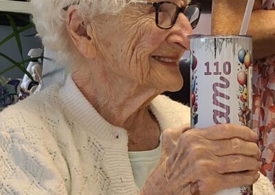 On her 110th birthday. (Source: Courtesy of the family)