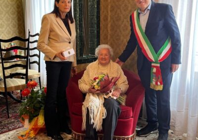 On her 108th birthday. (Source: Comune di Montopoli in Val d'Arno)