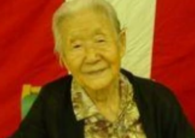 At the age of 106. (Source: fukushihoken.metro.tokyo.jp)