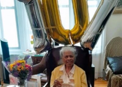 On her 107th birthday. (Source: Goddard Riverside).