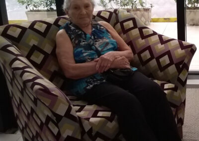 On her 100th birthday in June 2017.