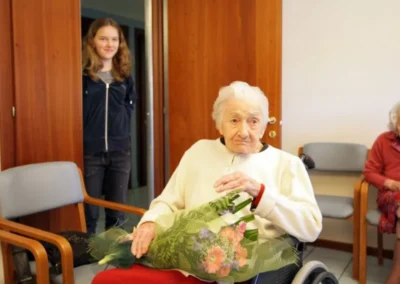 On her 108th birthday in 2010. (Source: la Repubblica)