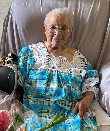 On her 109th birthday in 2025. (Source: Ville de Fort-de-France)