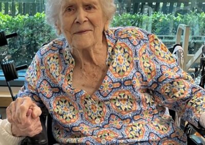 At the age of 107. (Source: Facebook / AnMed Health Rehabilitation Hospital)