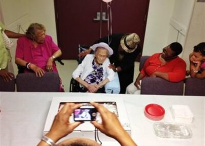 On her 110th birthday. (Source: mlive.coml)