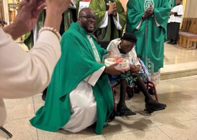 On her 110th birthday in June 2026. (Source: Facebook / St. Thomas Aquinas, Brooklyn)