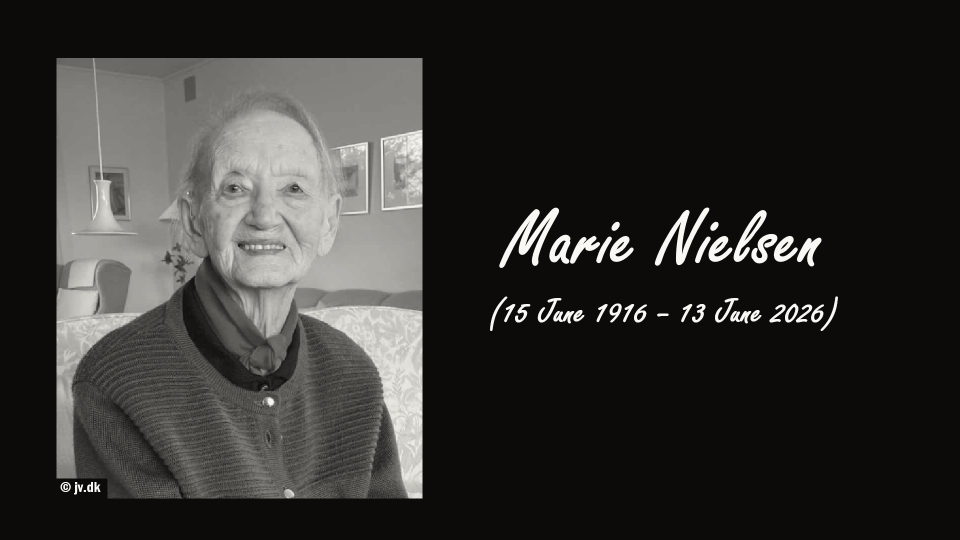 Danish Woman Dies Just Shy of Her 110th Birthday