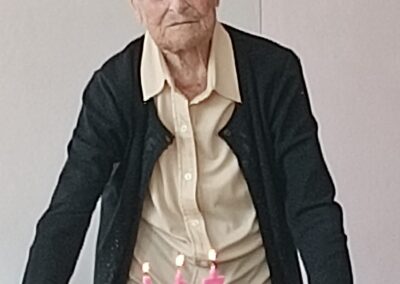 On her 107th birthday in 2023. (Source: Facebook / Luca Tognozzi)