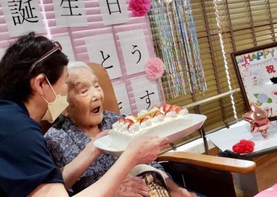 On her 110th birthday in May 2022. (Source: Instagram / nozomi6904)