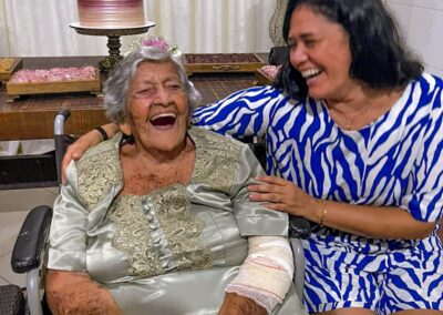 Celebrating her 106th birthday.