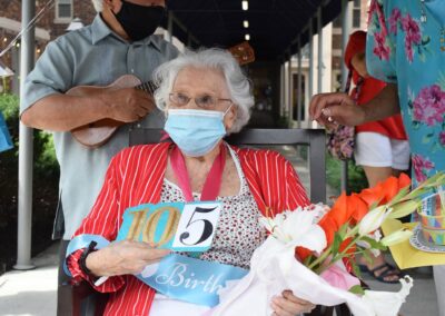 On her 105th birthday in July 2021. (Source: DC Department of Aging and Community Living)