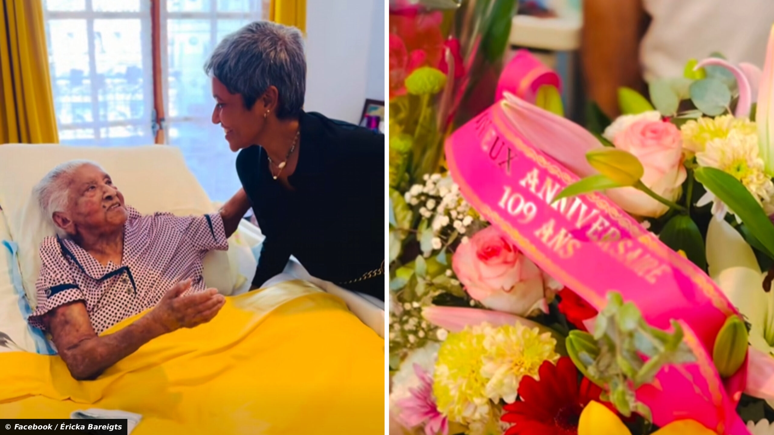 H&eacute;l&egrave;ne Alagapin, the Oldest Person in R&eacute;union, France, Turns 109