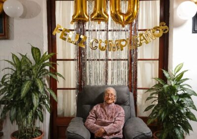 On her 110th birthday. (Source: Radio Carmelo 1460 AM)