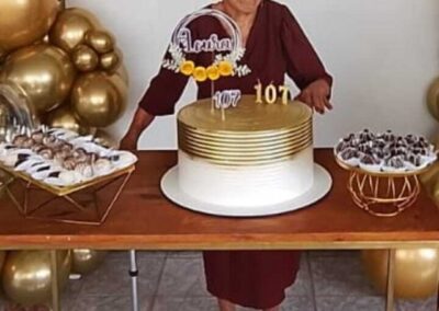 On her 107th birthday.