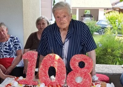 On her 108th birthday. (Source: Facebook / Comune di Lamon)