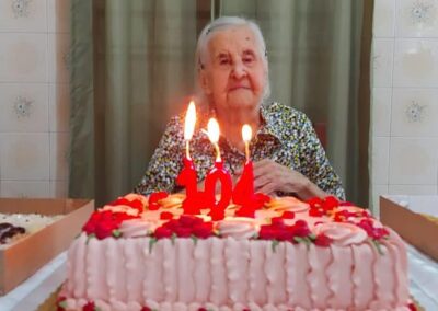 Celebrating her 104th birthday.