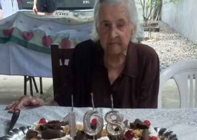 Celebrating her 108th birthday.