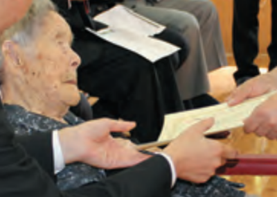 At the age of 111. (Source: Tachiarai City)