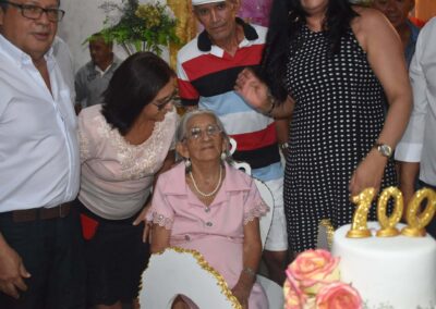 On her 100th birthday.