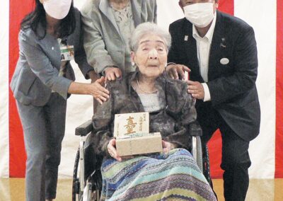 In September 2022, aged 108. (Source: townnews.co.jp)