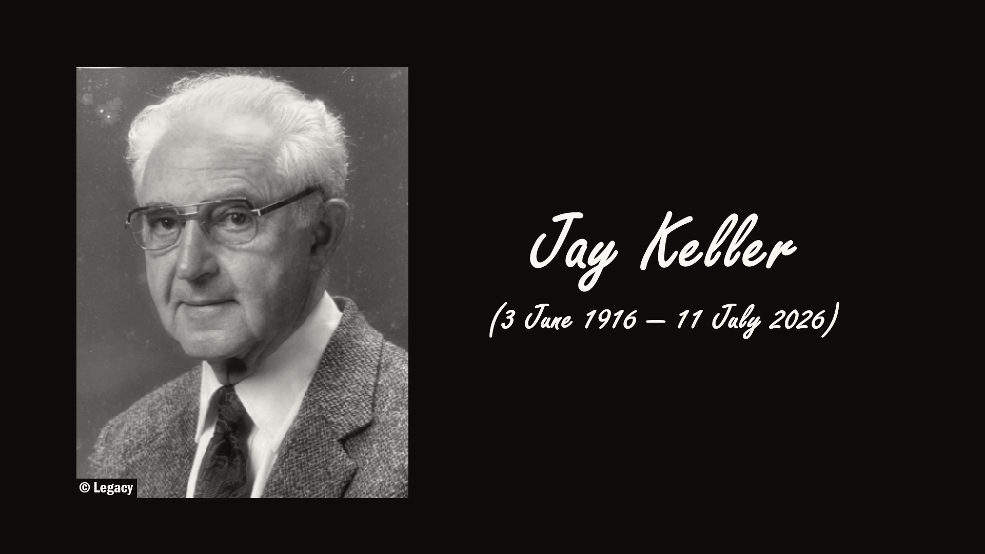 Jay Keller, the Oldest Person in Vermont, USA, Dies at 110