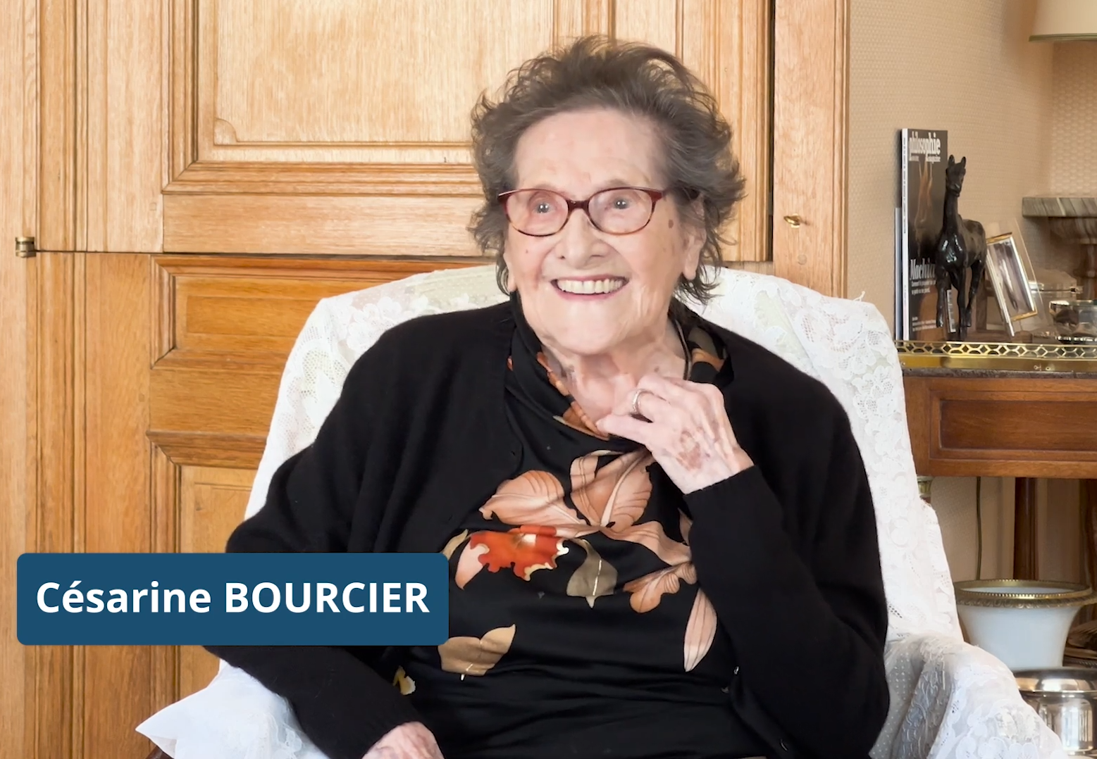At the age of 107. (Source: YouTube / Ville de Neuilly)