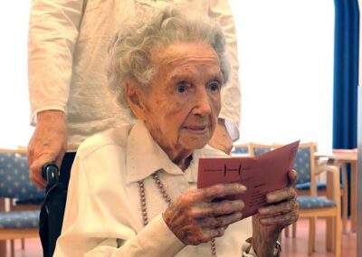 On her 111th birthday. (Source: Focus Online)