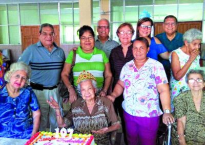 On her 107th birthday in January 2018. (Source: La Prensa)