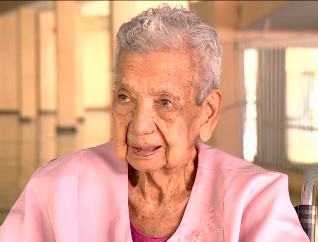 In February 2021, aged 110. (Source: Telemetro)