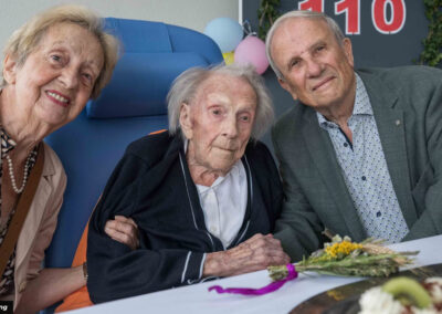 On her 110th birthday. (Source: Kronen Zeitung)