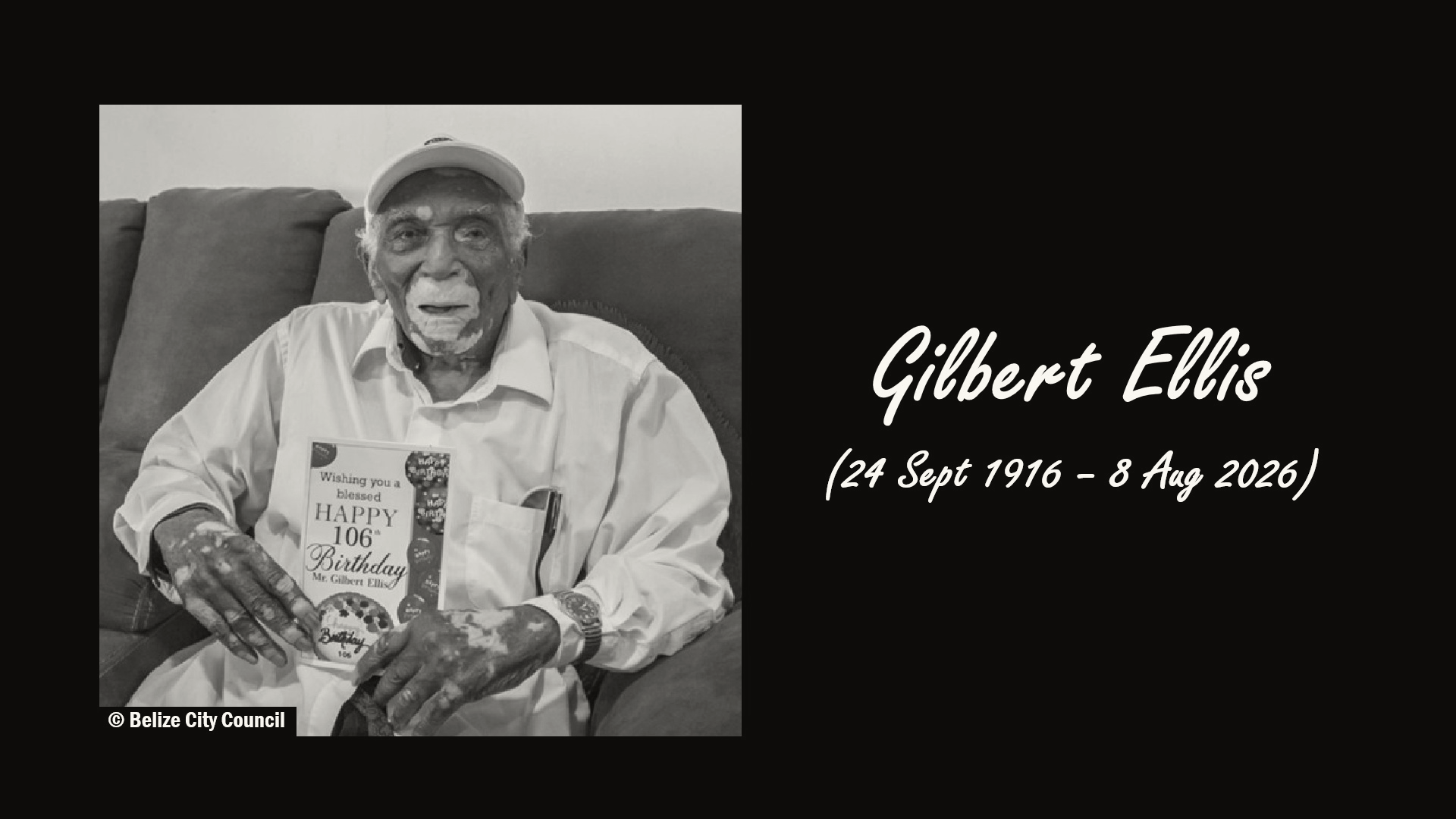 Gilbert Ellis, Belize's Oldest Man, Dies at 109