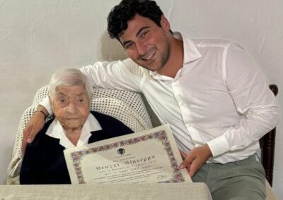 On her 108th birthday. (Source: Libertà)