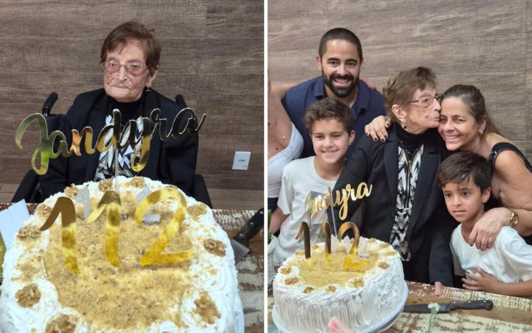 Jandyra Faria dos Santos of Espírito Santo, Brazil, Turns 112
